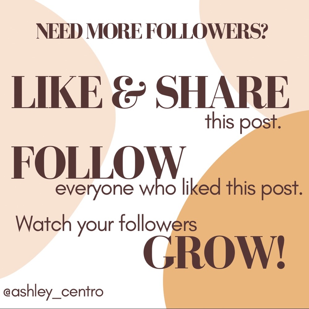 LIKE, SHARE, FOLLOW!